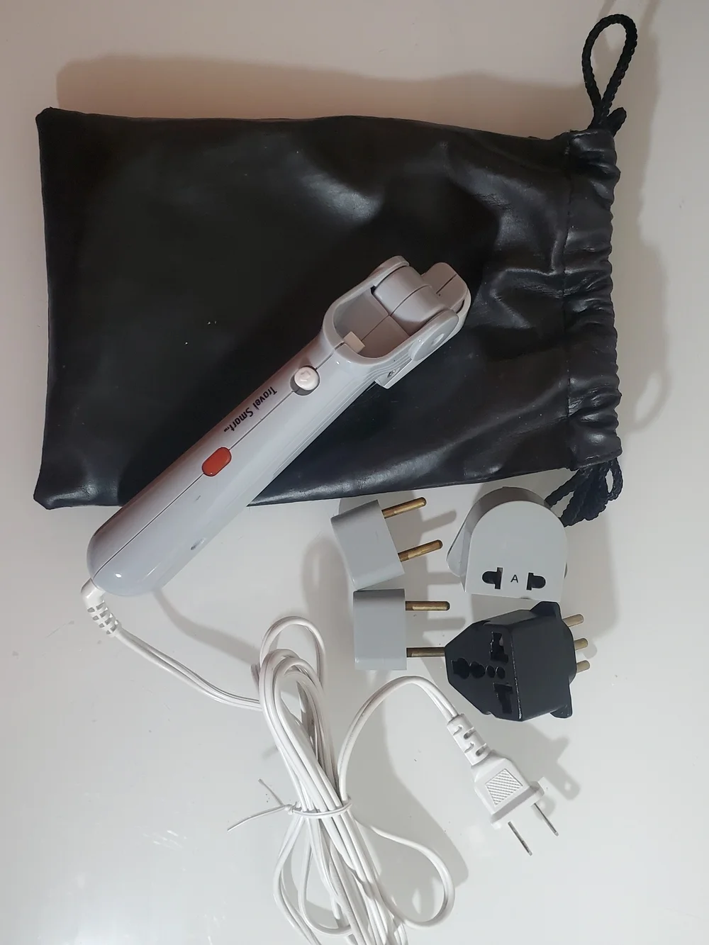 Franzus Travel Smart Compact Curling Iron for International Travel Foldable EUC